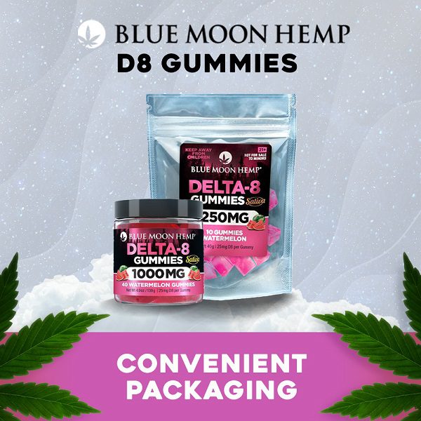 Blue Moon Hemp Delta 8 Watermelon Gummies 250mg-2000mg Best Price