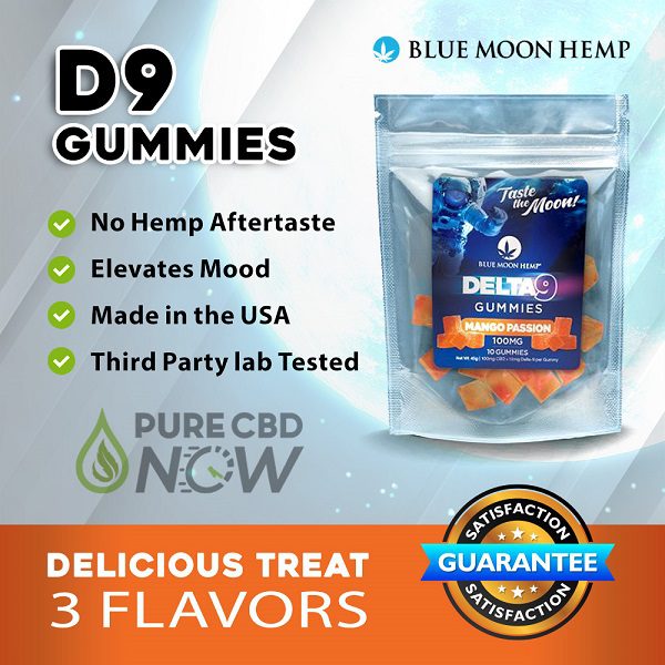 Blue Moon Hemp Delta 9 Gummies 100mg/10ct Best Price