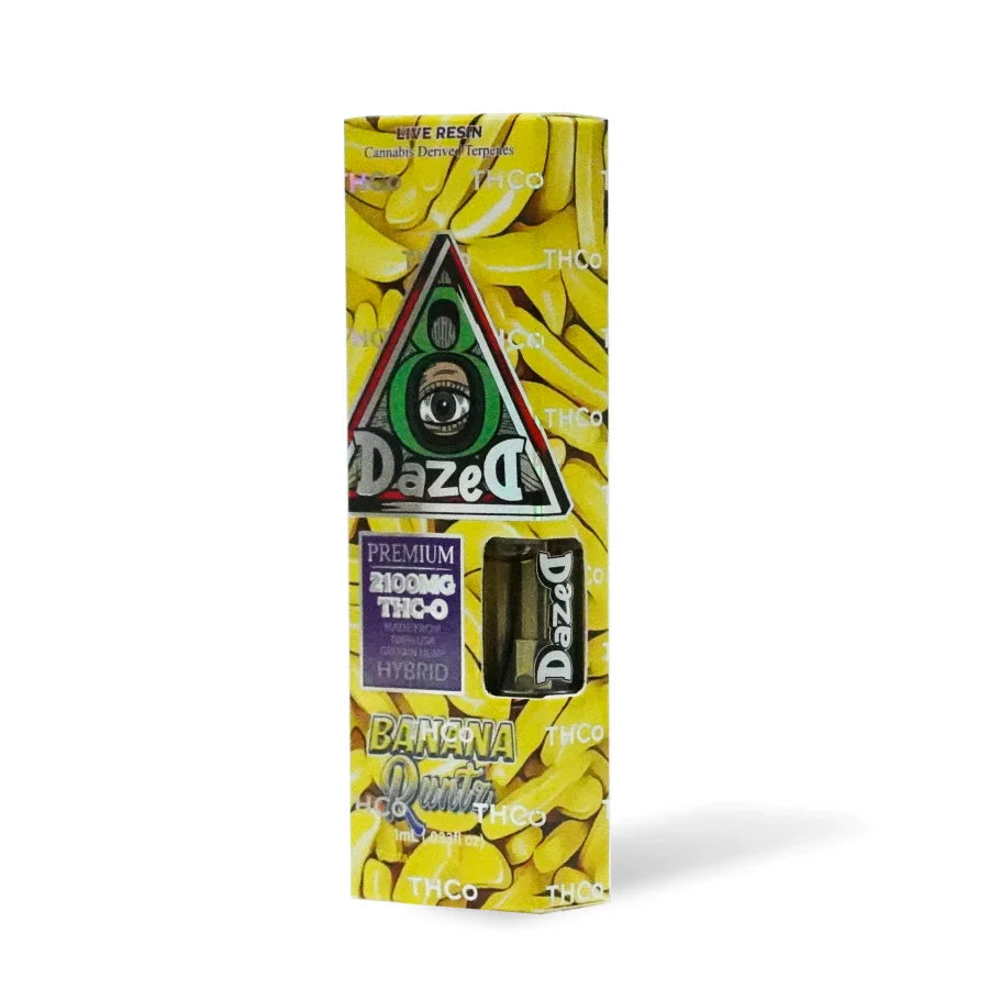 Live Resin Carts - DazeD8 Banana Runtz Live Resin THC-O Cartridge (2.1g) Best Price