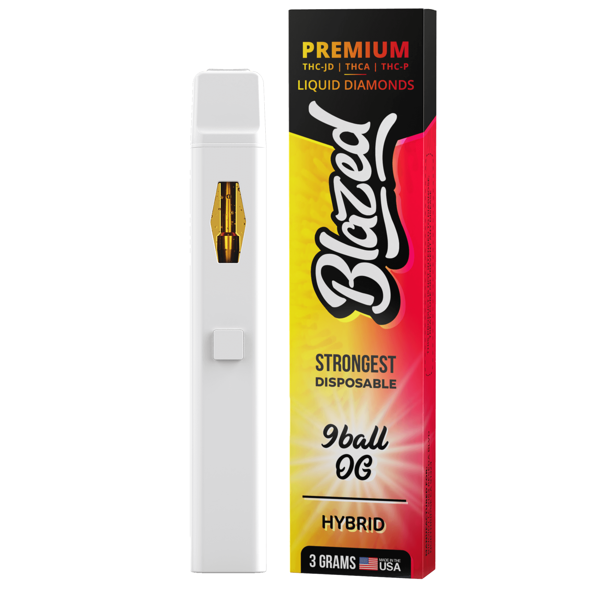 THCA + Delta 9P 3 Gram Disposable – Blazed Best Price