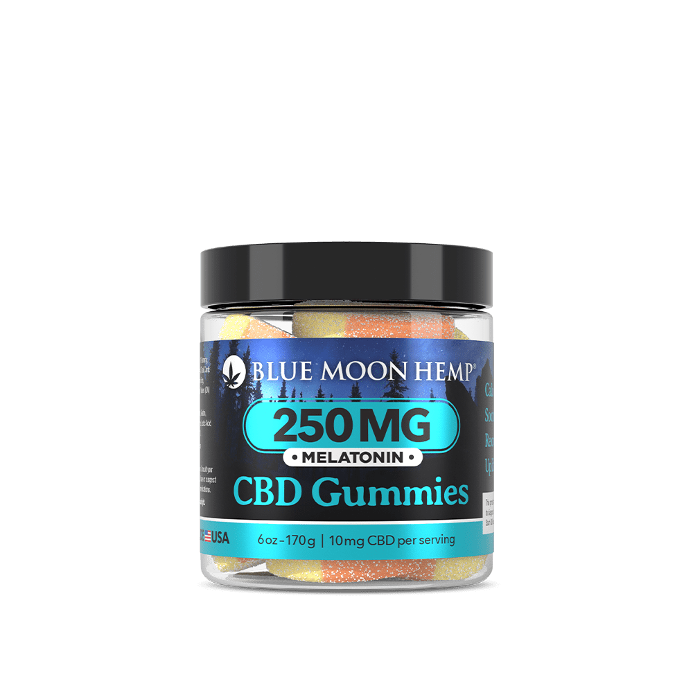 Blue Moon Hemp CBD Gummies Melatonin 250mg or 500mg Best Price