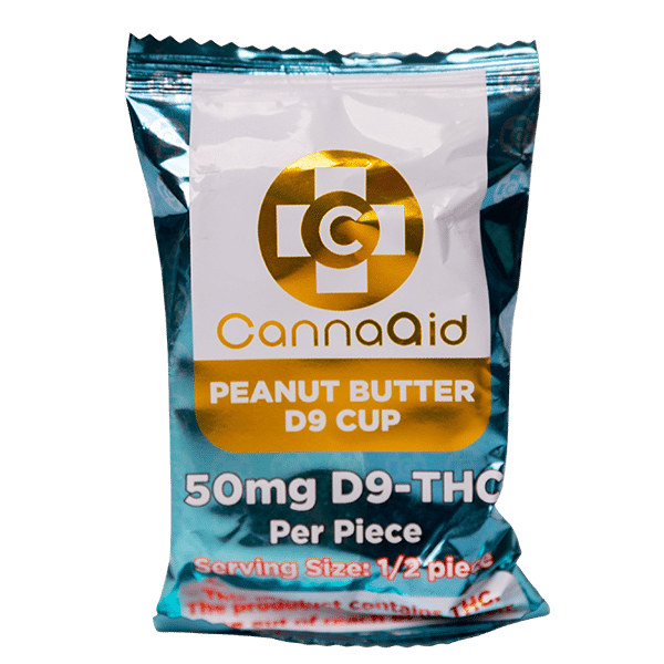 CannaAid | Delta 9 THC Peanut Butter Cups - 50mg Best Price