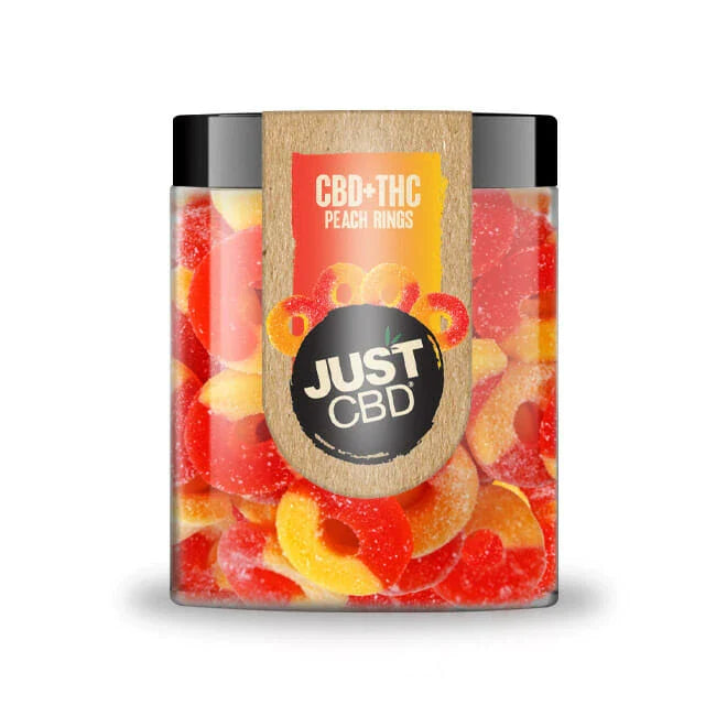 JustCBD - CBD + THC Peach Rings Best Price