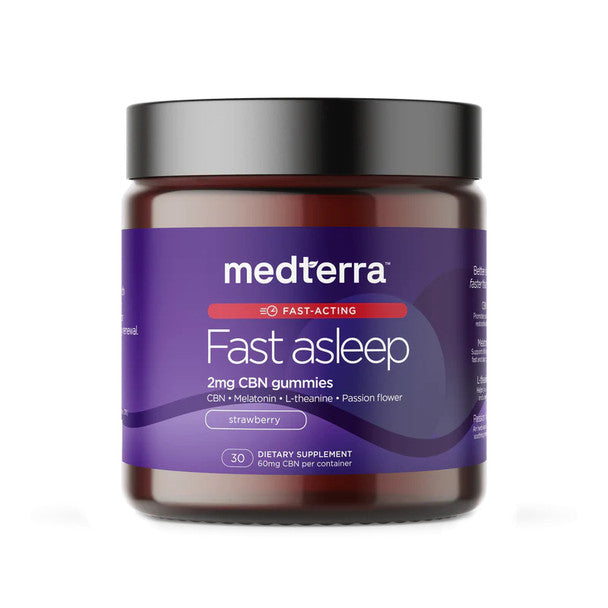 CBN Edible - Strawberry Fast Sleep Now Gummies - 2mg - By Medterra Best Price