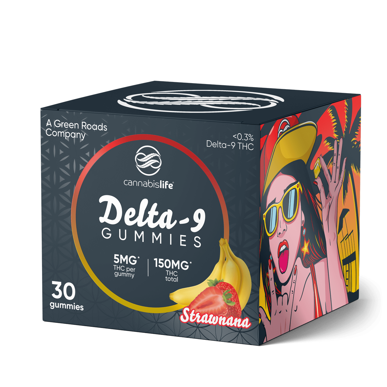 Cannabis Life STRAWNANA DELTA-9 GUMMIES - (30CT) 150MG Best Price