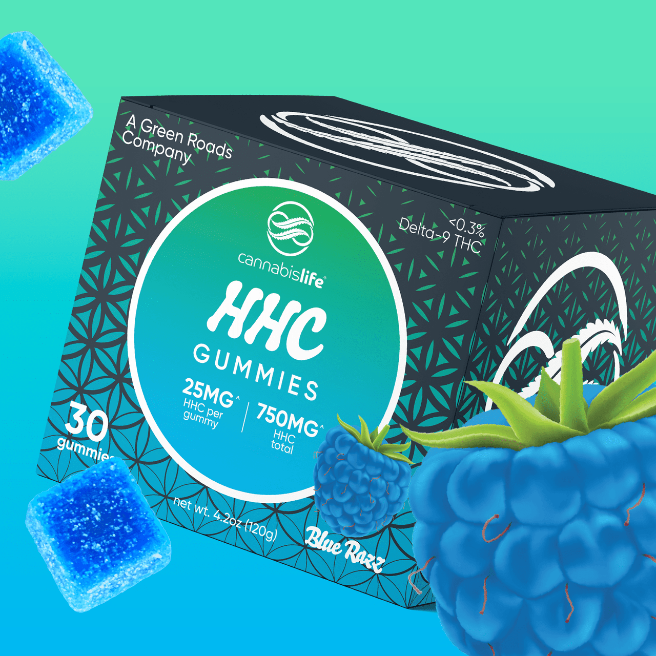 Cannabis Life Blue Razz HHC Gummies Best Price