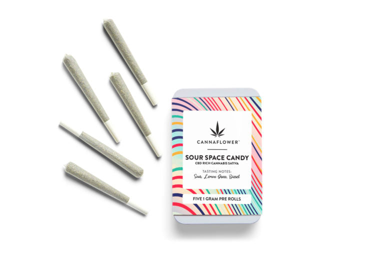 Cannaflower Sour Space Candy Pre-roll 5 pack Best Price