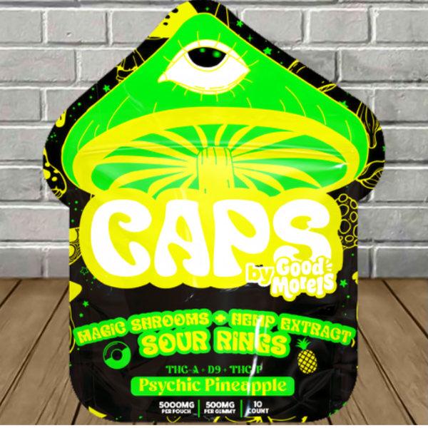 Caps Magic Shrooms + Hemp Extract Sour Rings Best Price