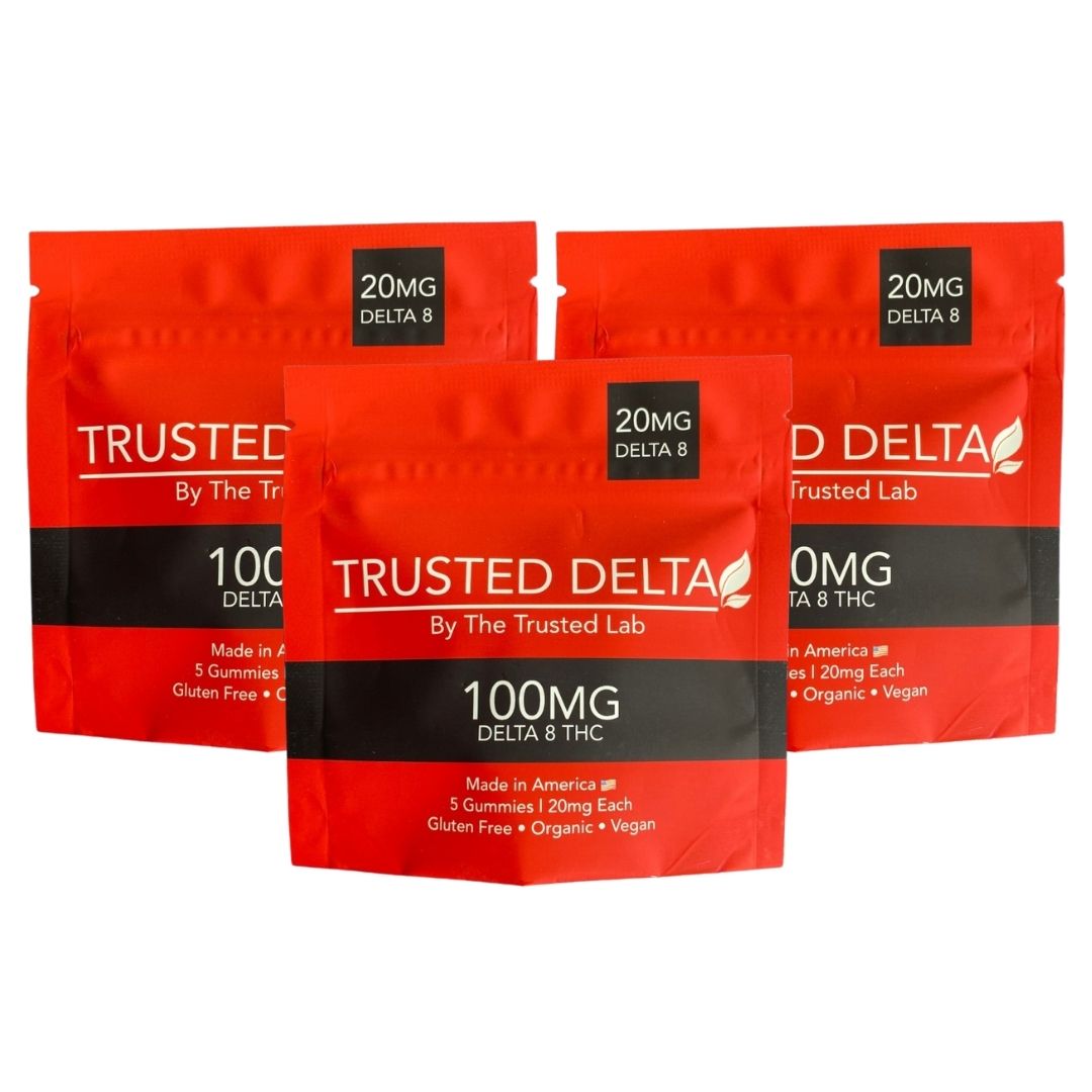 The Trusted Lab High Potency Delta 8 Trial Gummy Packs (Set of Three) (100 mg) Best Price