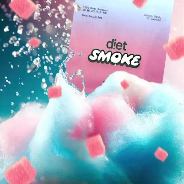 Diet Smoke Cotton Candy Gummies DELTA-8 THC Best Price