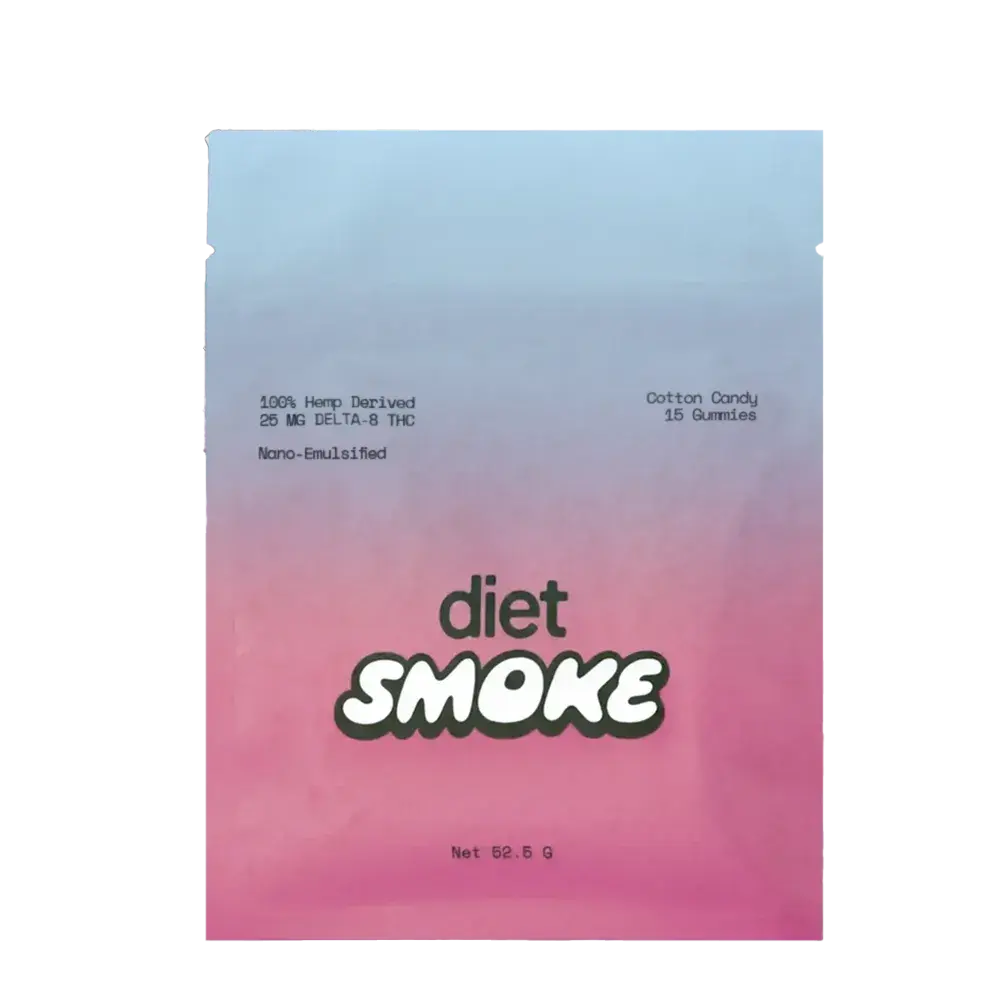 Diet Smoke Cotton Candy Gummies DELTA-8 THC Best Price