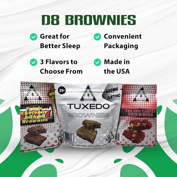 Delta-8 THC Brownies 600mg Best Price