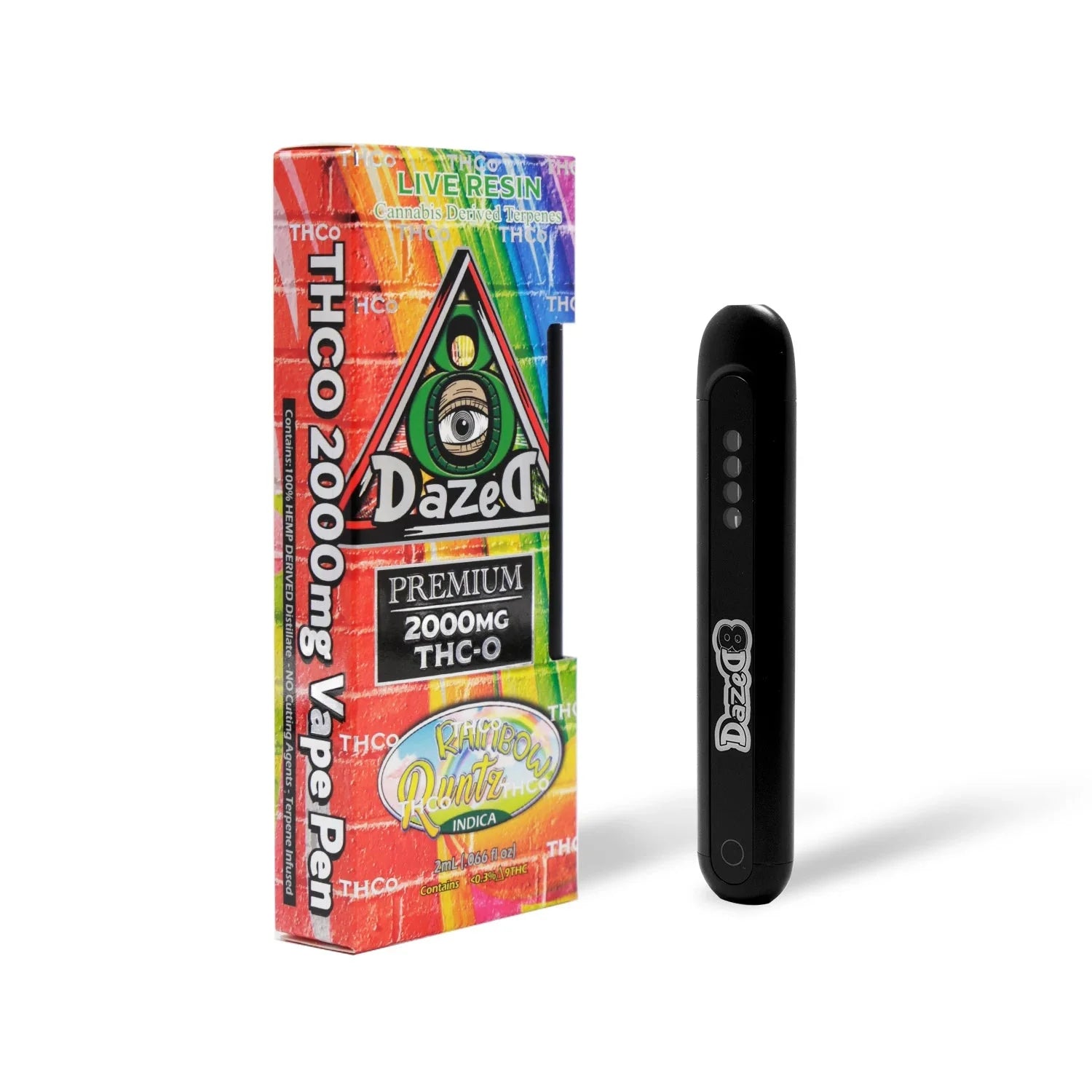 DazeD8 Rainbow Runtz Live Resin THC-O Disposable (2g) Best Price