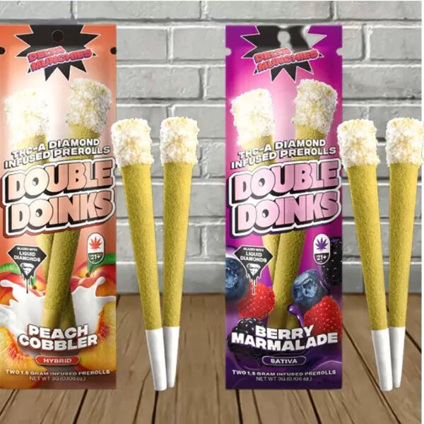 Delta Munchies Double Doinks THCa Pre-Rolls 2pk Best Price