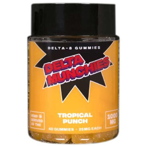 Delta Munchies - Delta 8 Edible - Tropical Punch Gummies - 1000mg Best Price