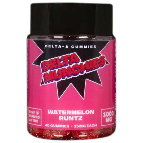 Delta Munchies - Delta 8 Edible - Watermelon Runtz Gummies - 1000mg Best Price