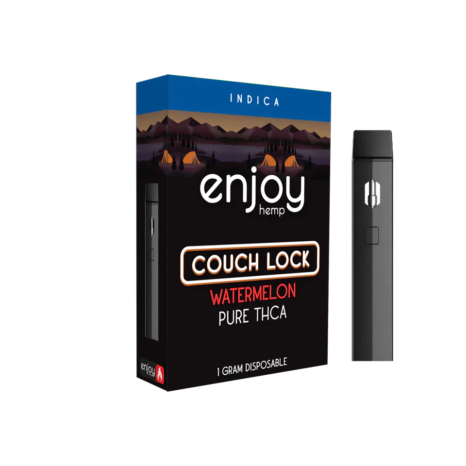 Enjoy Hemp Pure THCA 1ml Disposable for Couch Lock - Watermelon - Indica Best Price