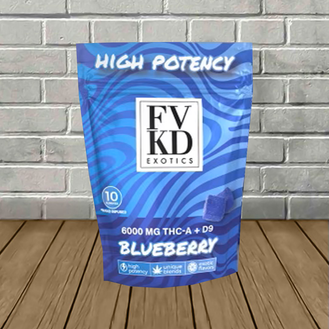 FVKD Exotics High Potency THCa + D9 Gummies 6000mg Best Price