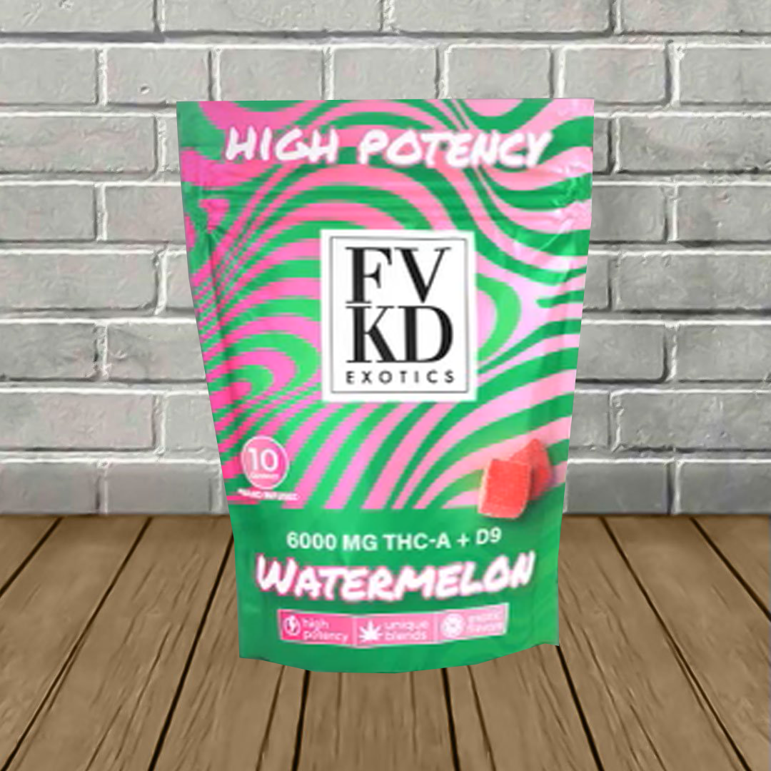 FVKD Exotics High Potency THCa + D9 Gummies 6000mg Best Price