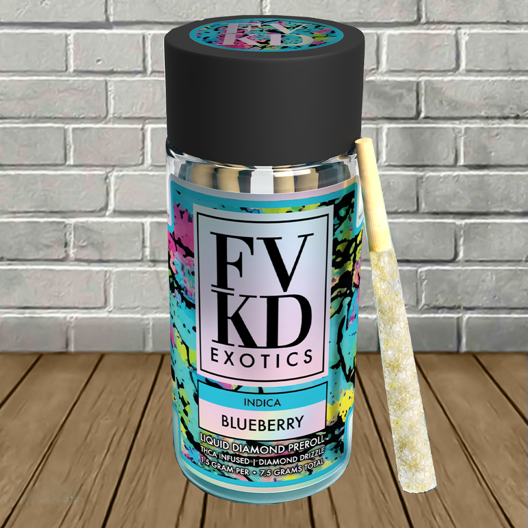 FVKD Exotics THCa Liquid Diamond Pre-Rolls 5ct Best Price