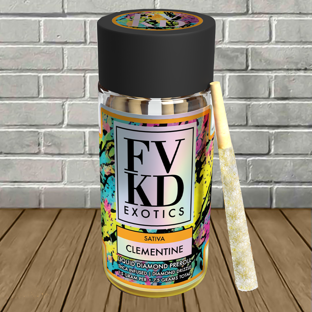 FVKD Exotics THCa Liquid Diamond Pre-Rolls 5ct Best Price