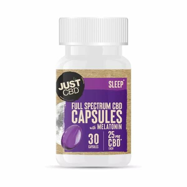 JustCBD - Full Spectrum CBD Gel Capsules with Melatonin Best Price