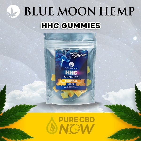 Blue Moon Hemp HHC Tropical Fruit Gummies 250mg (10ct) Best Price