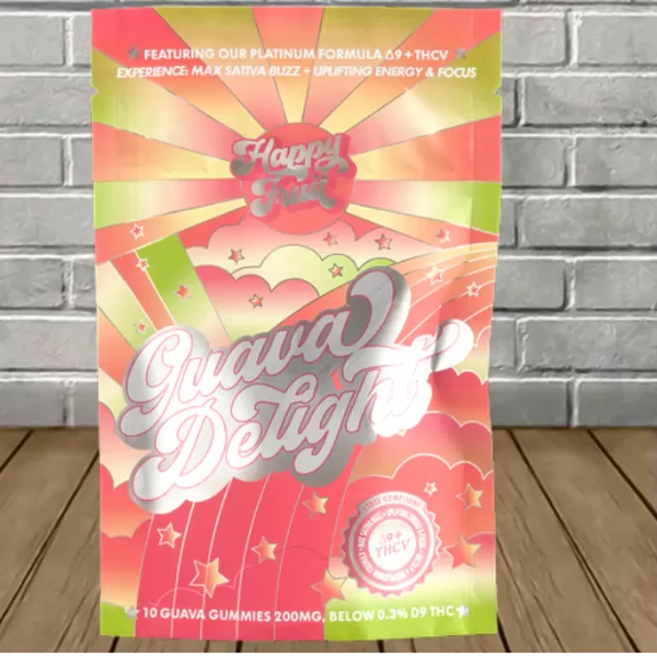 Happy Fruit Guava Delight Gummies D9 | THCV Best Price