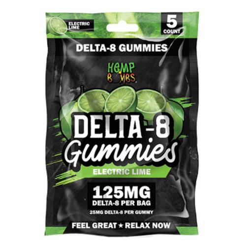 Hemp Bombs Electric Lime Burst Delta 8 Gummies Best Price