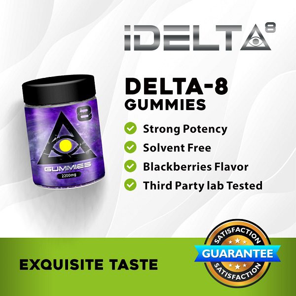 iDELTA Black Hole Delta 8 Gummies 2200mg (20 Pack) 110mg per gummy Best Price