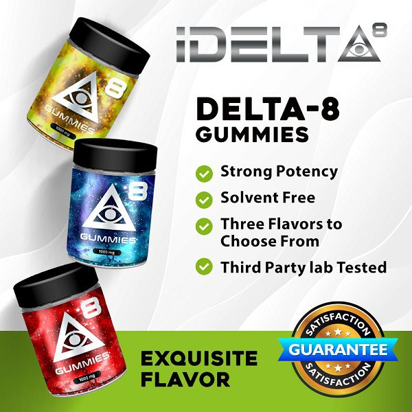 iDELTA8 Delta 8 Gummies 20ct – 50mg Per Gummy Best Price