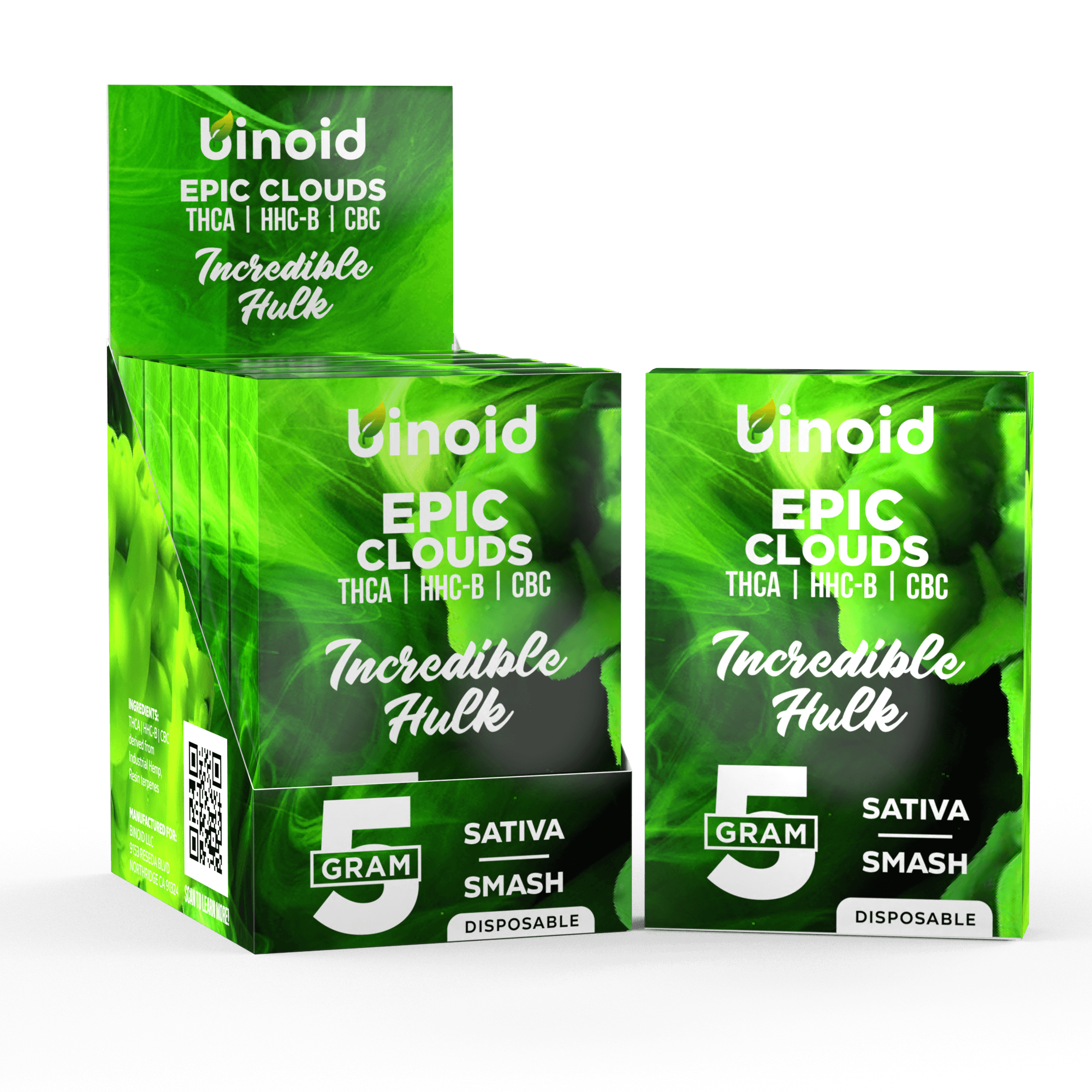 Epic Clouds 5 Gram Disposable Vape – Incredible Hulk Best Price