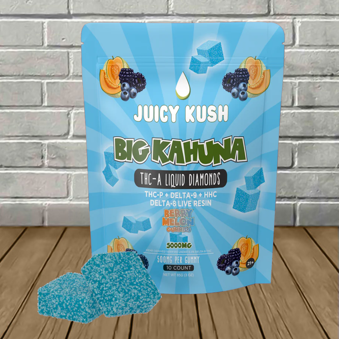 Juicy Kush Big Kahuna THCa Liquid Diamonds Gummies 5000mg Best Price