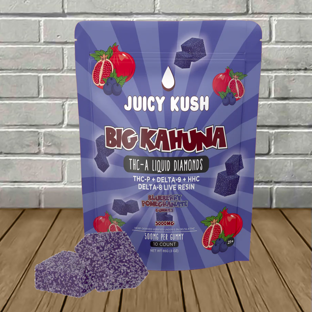 Juicy Kush Big Kahuna THCa Liquid Diamonds Gummies 5000mg Best Price