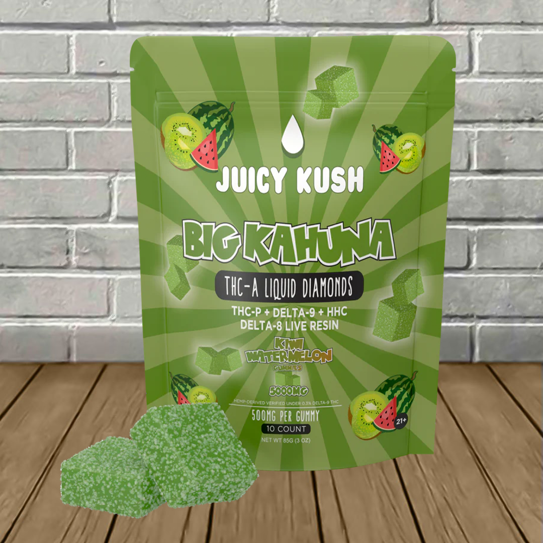 Juicy Kush Big Kahuna THCa Liquid Diamonds Gummies 5000mg Best Price