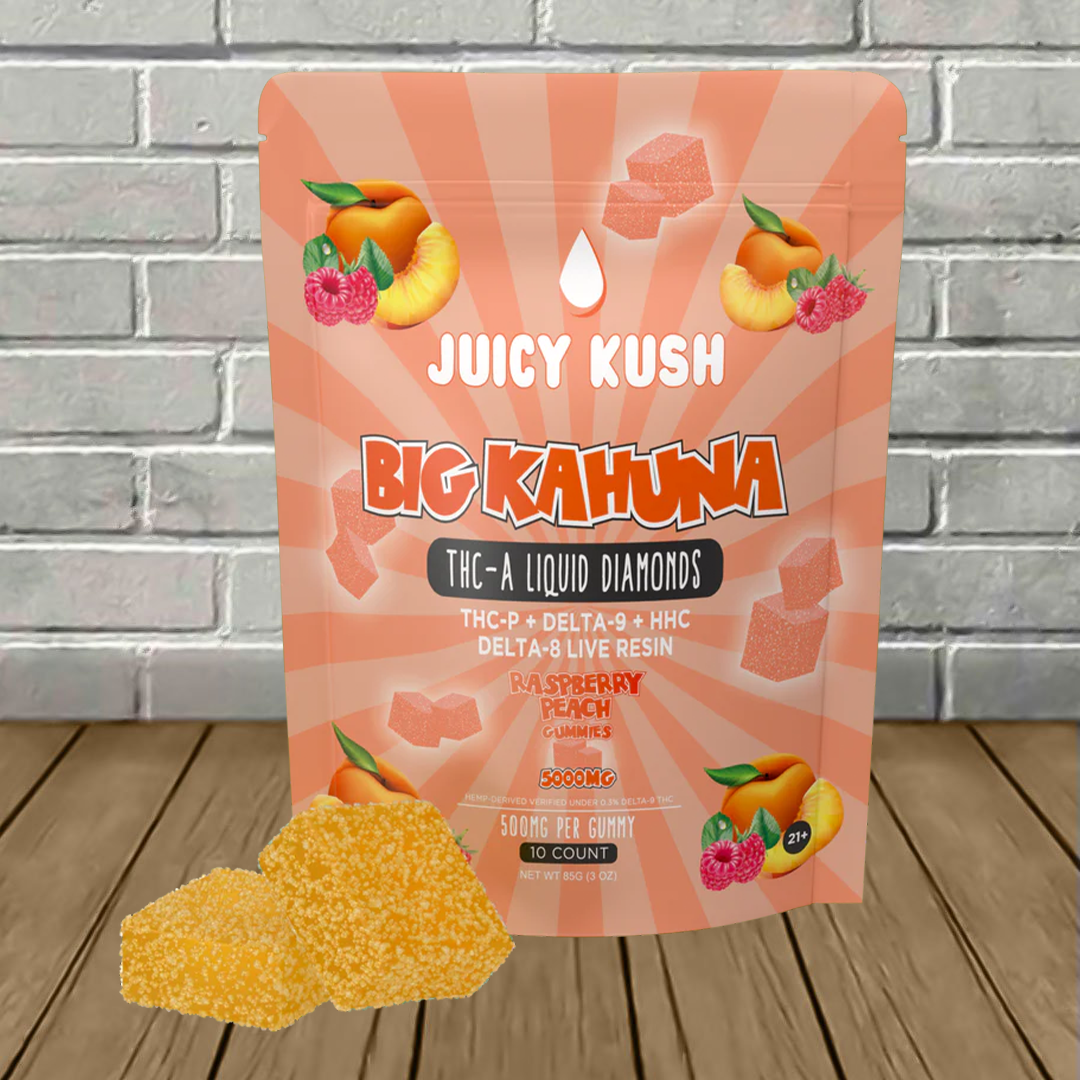 Juicy Kush Big Kahuna THCa Liquid Diamonds Gummies 5000mg Best Price