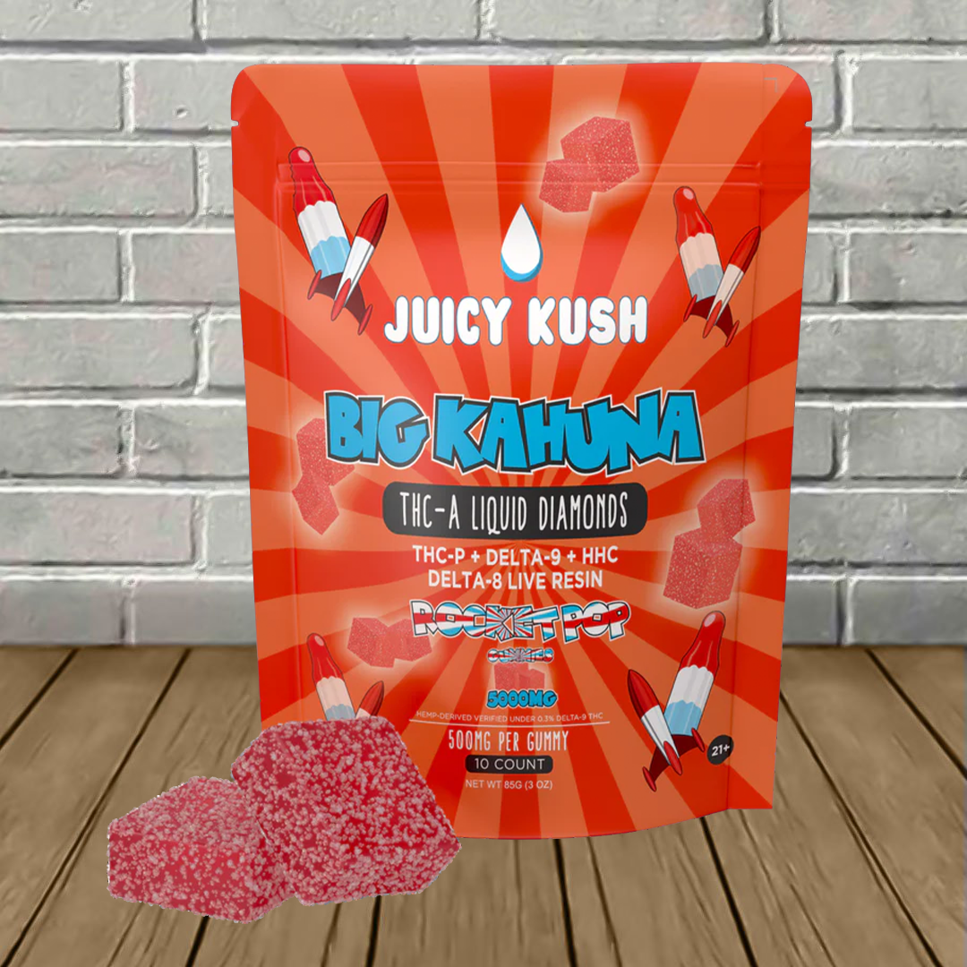 Juicy Kush Big Kahuna THCa Liquid Diamonds Gummies 5000mg Best Price