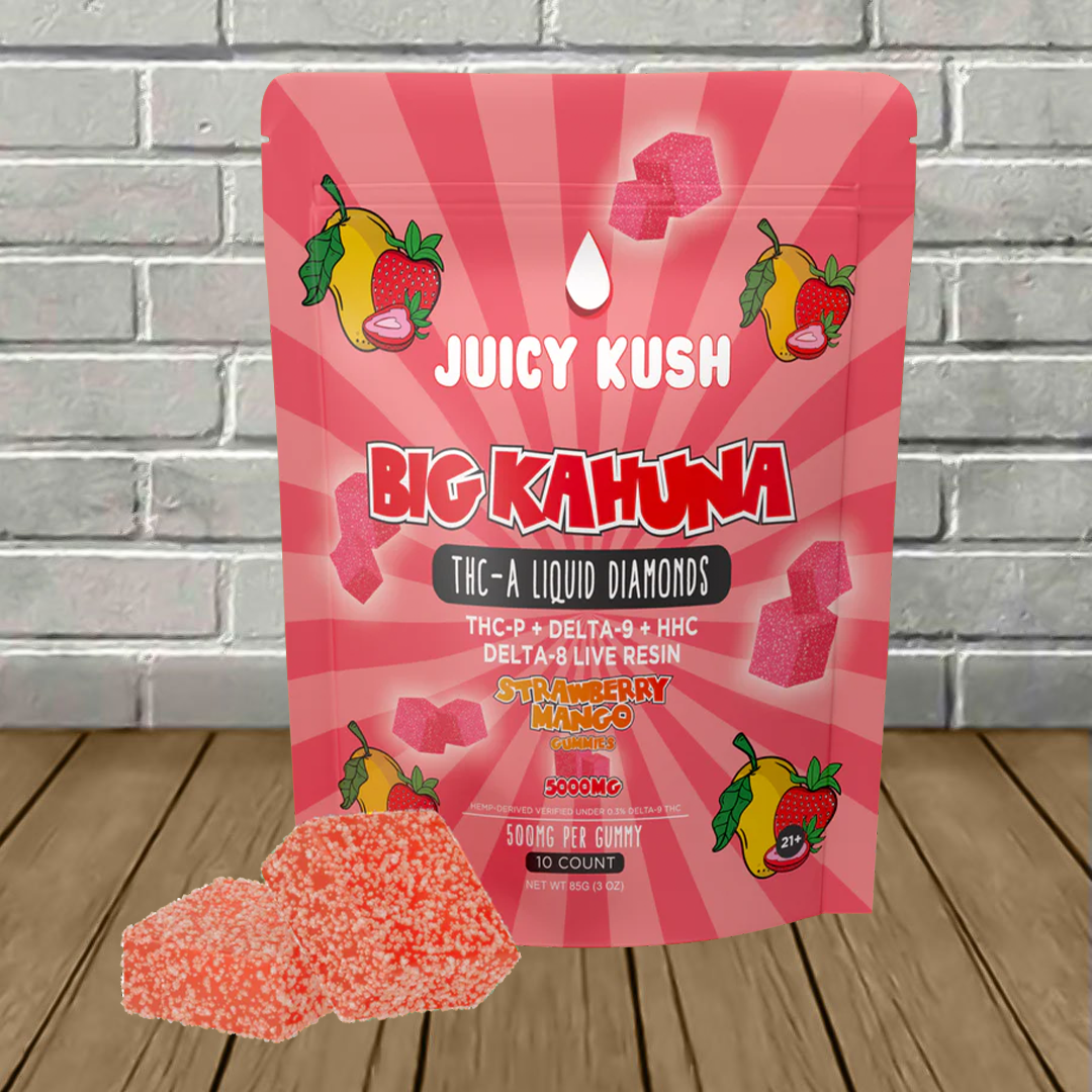 Juicy Kush Big Kahuna THCa Liquid Diamonds Gummies 5000mg Best Price