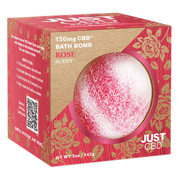 JustCBD - CBD Bath - Rose Bath Bomb - 150mg Best Price