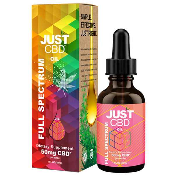 JustCBD - CBD Tincture - Full Spectrum Oil - 50mg-1500mg Best Price