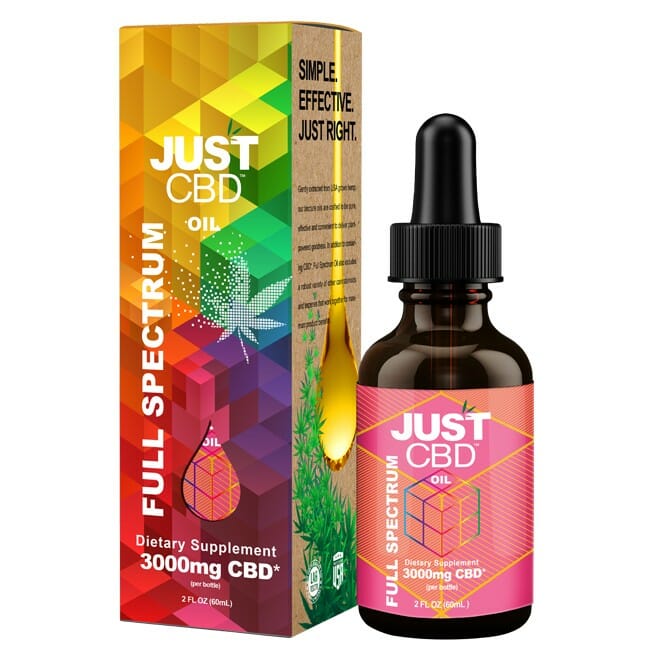 JustCBD - Full Spectrum CBD Tincture Best Price