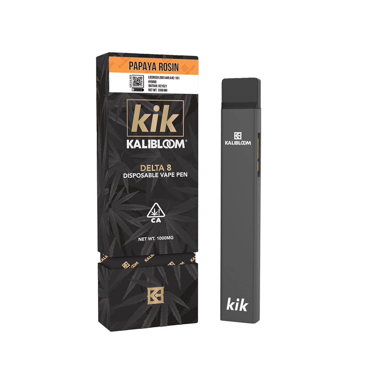 Kalibloom Kik Papaya Rosin Delta 8 Disposable (1g) Best Price