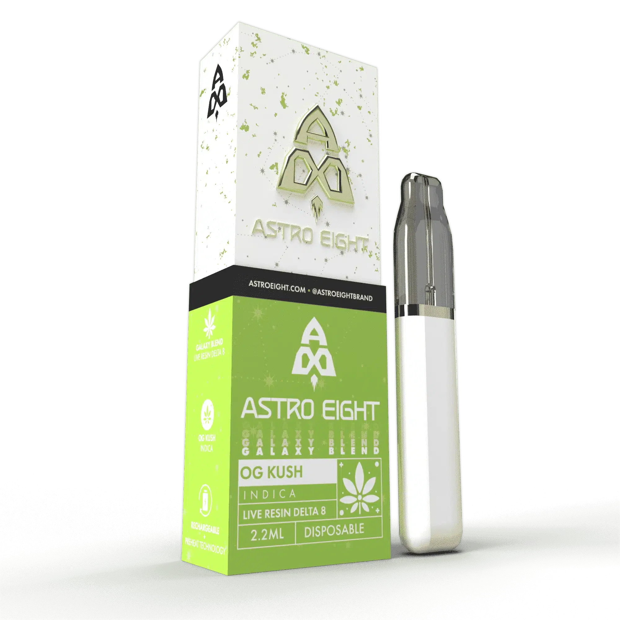 Astro Eight | Live Resin Delta 8 THC Galaxy Blend Rechargeable Disposable - 2.2mL Best Price