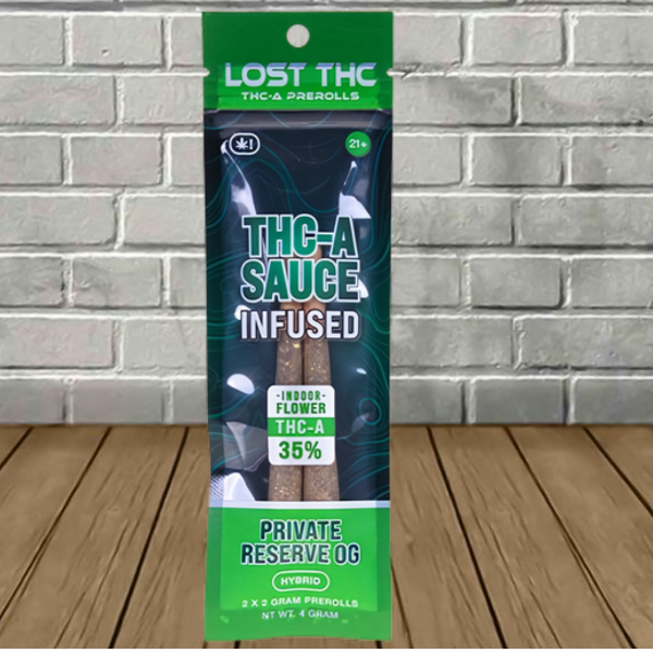 Lost THC 35% THCa Sauce Infused Pre-Rolls 4g Best Price