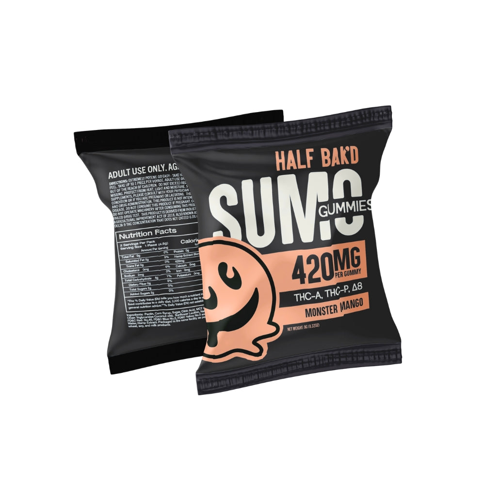 Half Bak'd Monster Mango Sumo Gummies Best Price