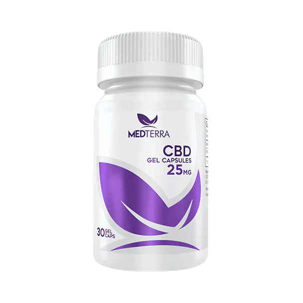 Medterra - CBD Capsules - 30 Count Soft Gels - 25mg-50mg Best Price