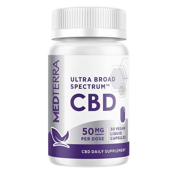 Medterra - CBD Capsules - Ultra Broad Spectrum Liquid Caps - 50mg Best Price