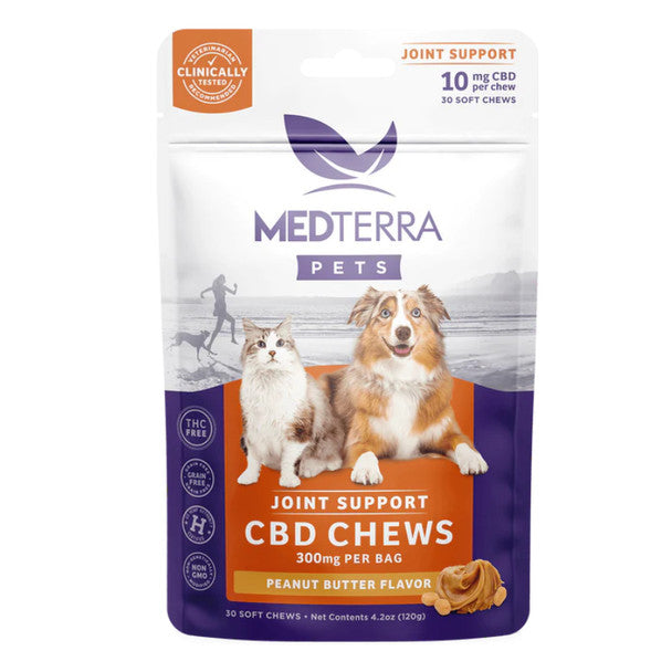 Medterra - CBD Pet Edible - Peanut Butter Joint Support Chews - 300mg Best Price