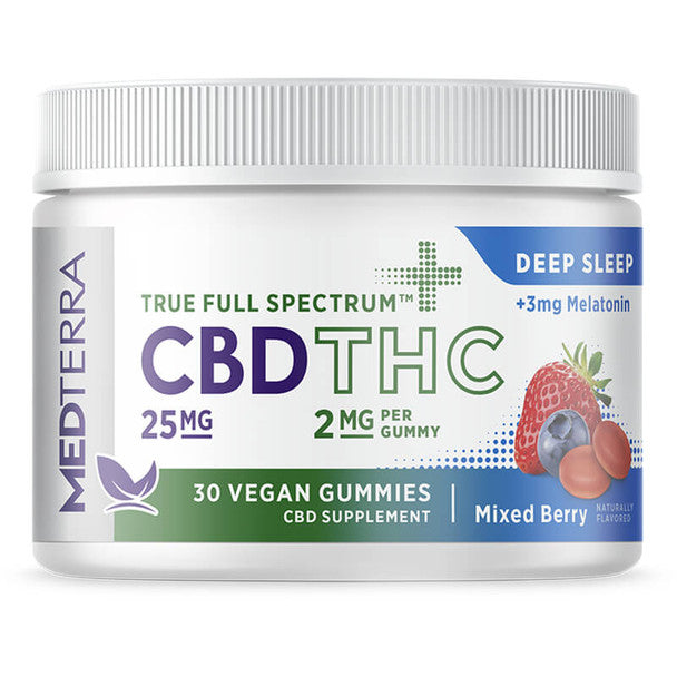 Medterra - Delta 9 Edible - True Full Spectrum Delta-9 THC Mixed Berry Gummies - 25mg Best Price