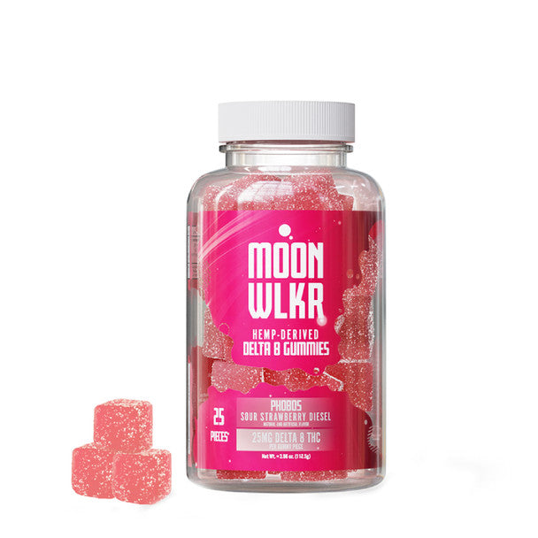 MoonWLKR - Delta 8 Edible - Phobos Gummies - Sour Strawberry - 625mg Best Price